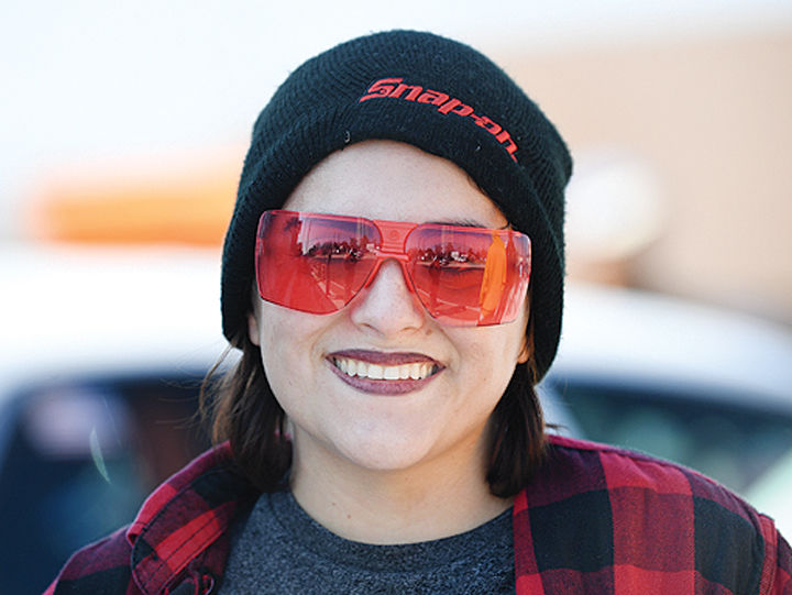 I'm wearing my favorite pair of sunglasses.
